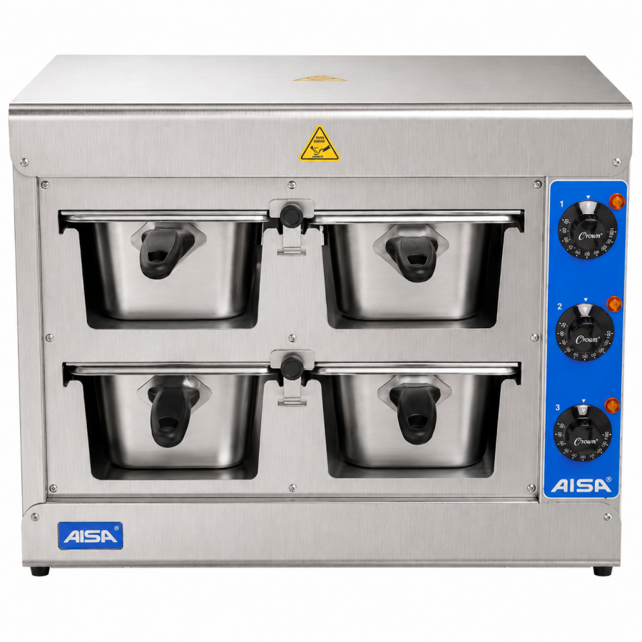 Conservador De Proteínas Profissional Inox 4 Cubas